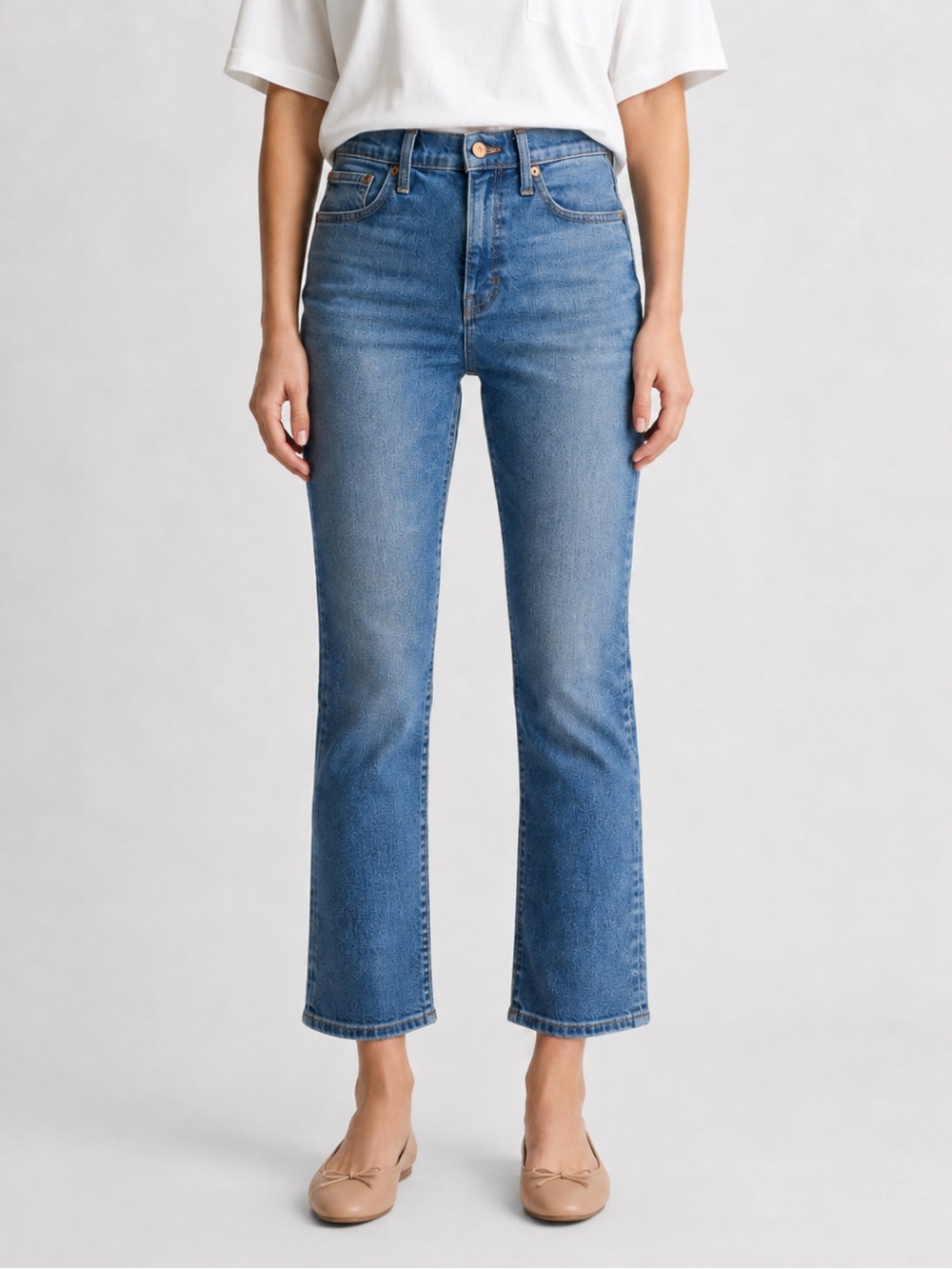 J.Crew Billie Demi-Boot Crop Jeans Size 28 Blue